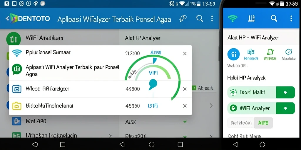 Screenshot utama DENTOTO menampilkan antarmuka pemindaian WiFi yang informatif.
