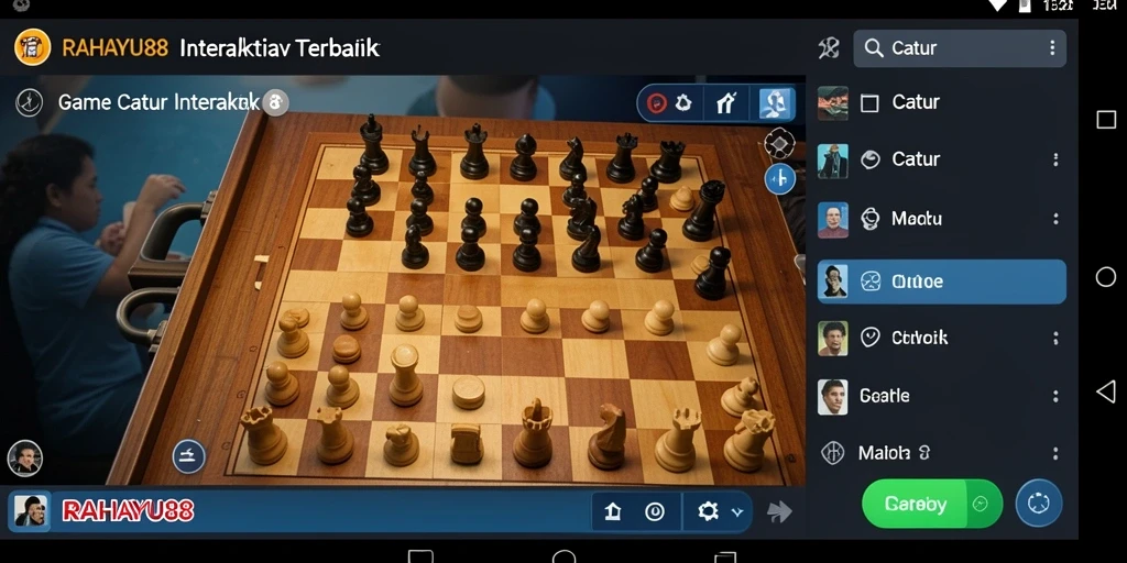 Tampilan antarmuka RAHAYU88 yang menarik untuk permainan catur.