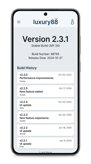 Riwayat Versi luxury88 untuk Pengguna Android